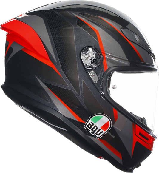 AGV K6 S Helmet - Slashcut - Black/Gray/Red - 2XL 21183950020142X