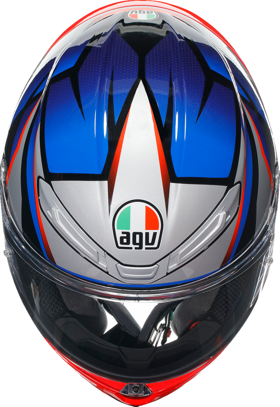 AGV K6 S Helmet - Slashcut - Black/Blue/Red - Medium 2118395002015M