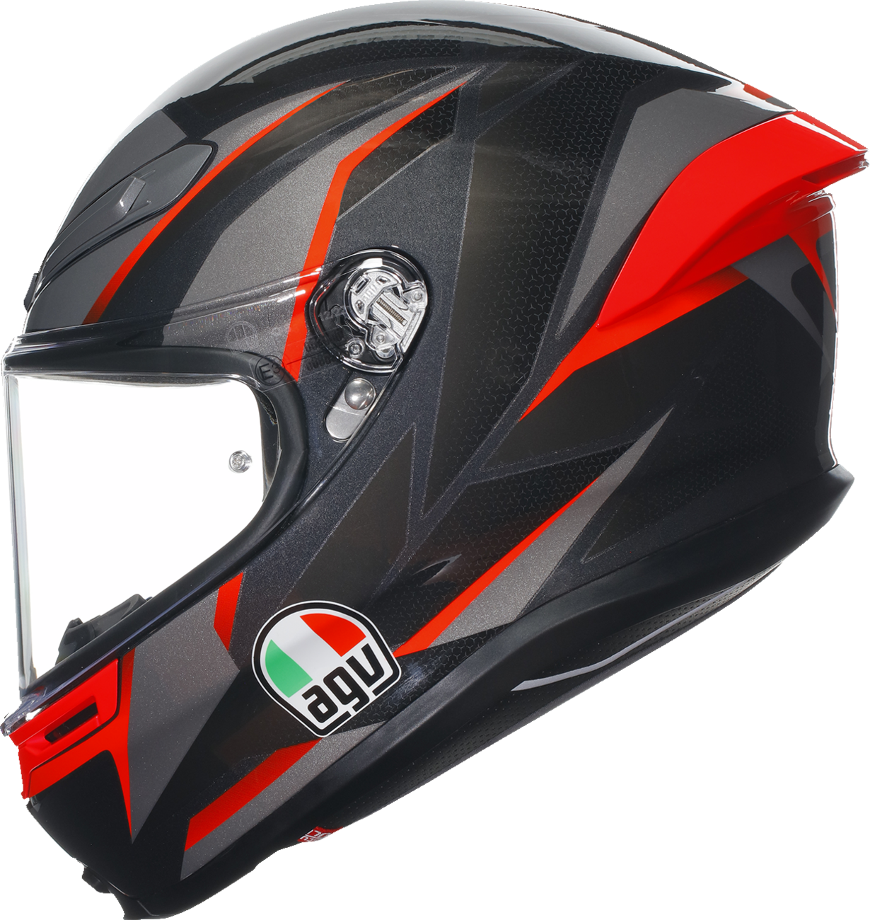 AGV K6 S Helmet - Slashcut - Black/Gray/Red - 2XL 21183950020142X