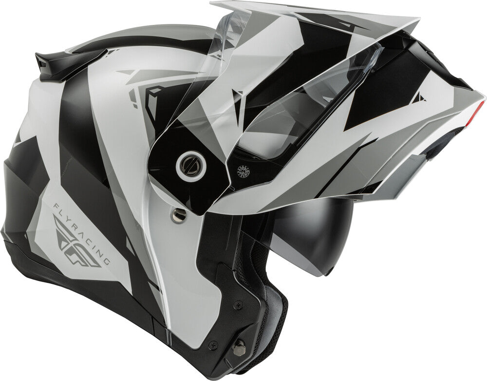 Fly Racing Odyssey Summit Modular Adventure Helmet (Black/White/Grey)