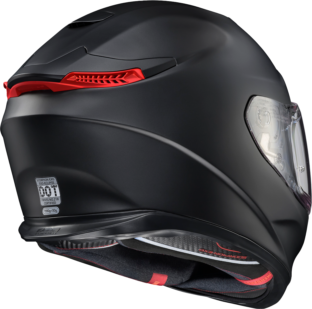 Scorpion EXO Eclipse Full Face Helmet Matte Black ECL-0107 2x