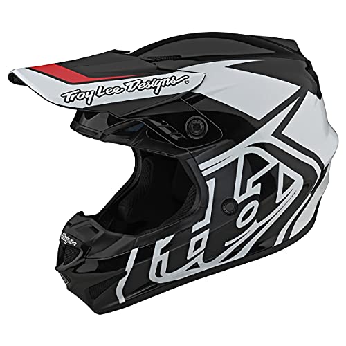 Troy Lee Designs GP Overload Adult Motocross Helmet (Black/White)