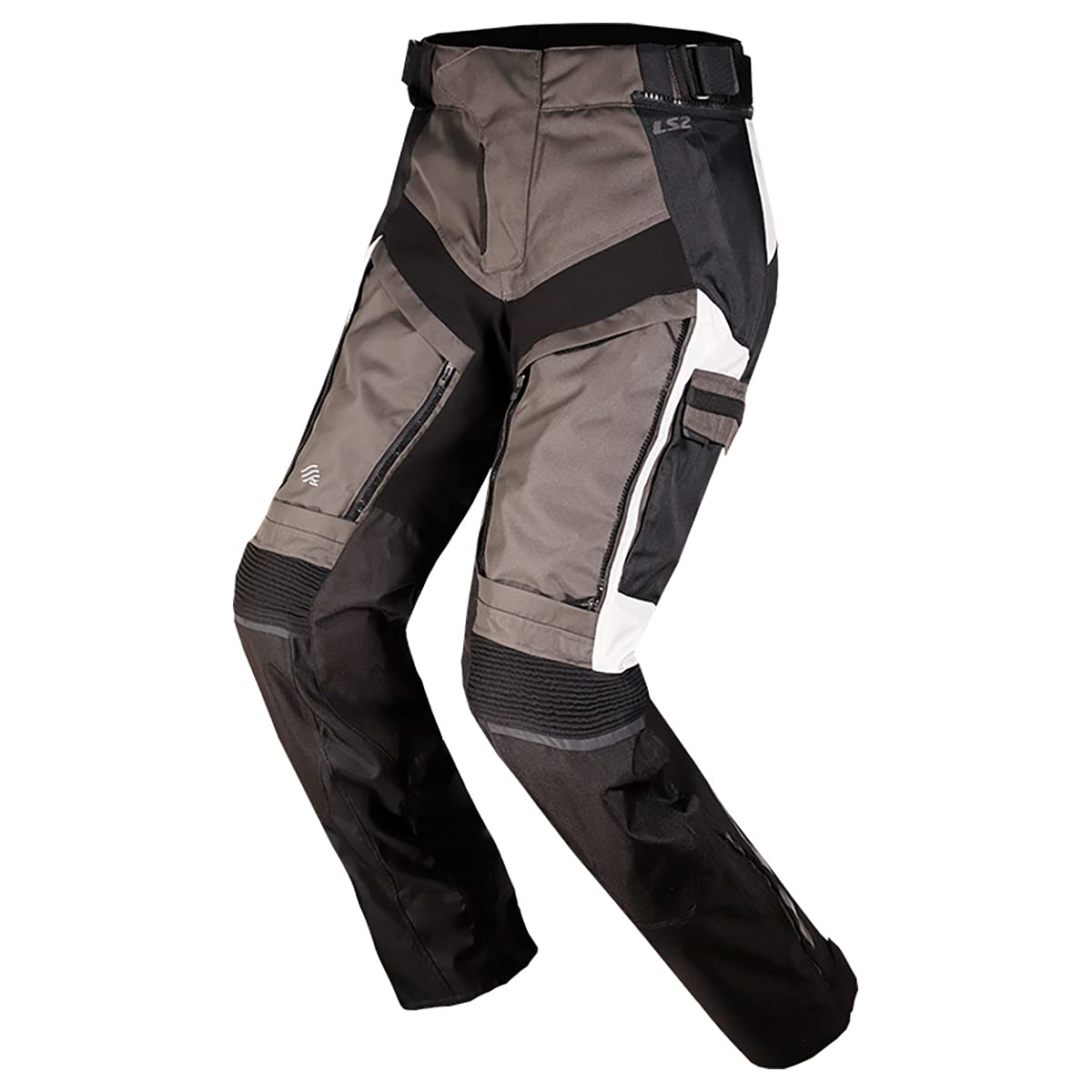 LS2 Norway Motorcycle Pants (Gray/Black) - 5XL