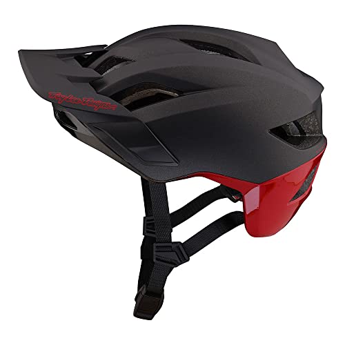 Troy Lee Designs Flowline SE Radian Adult Mountain Bike Helmet MIPS  (Charcoal/Red)