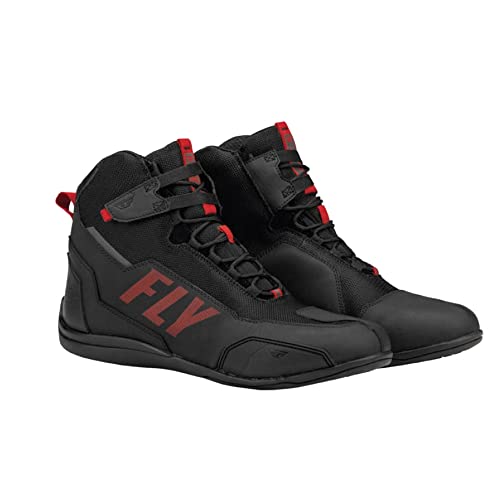 FLY Racing Adult M21 Motorcycle Riding Shoes (Black/Red)