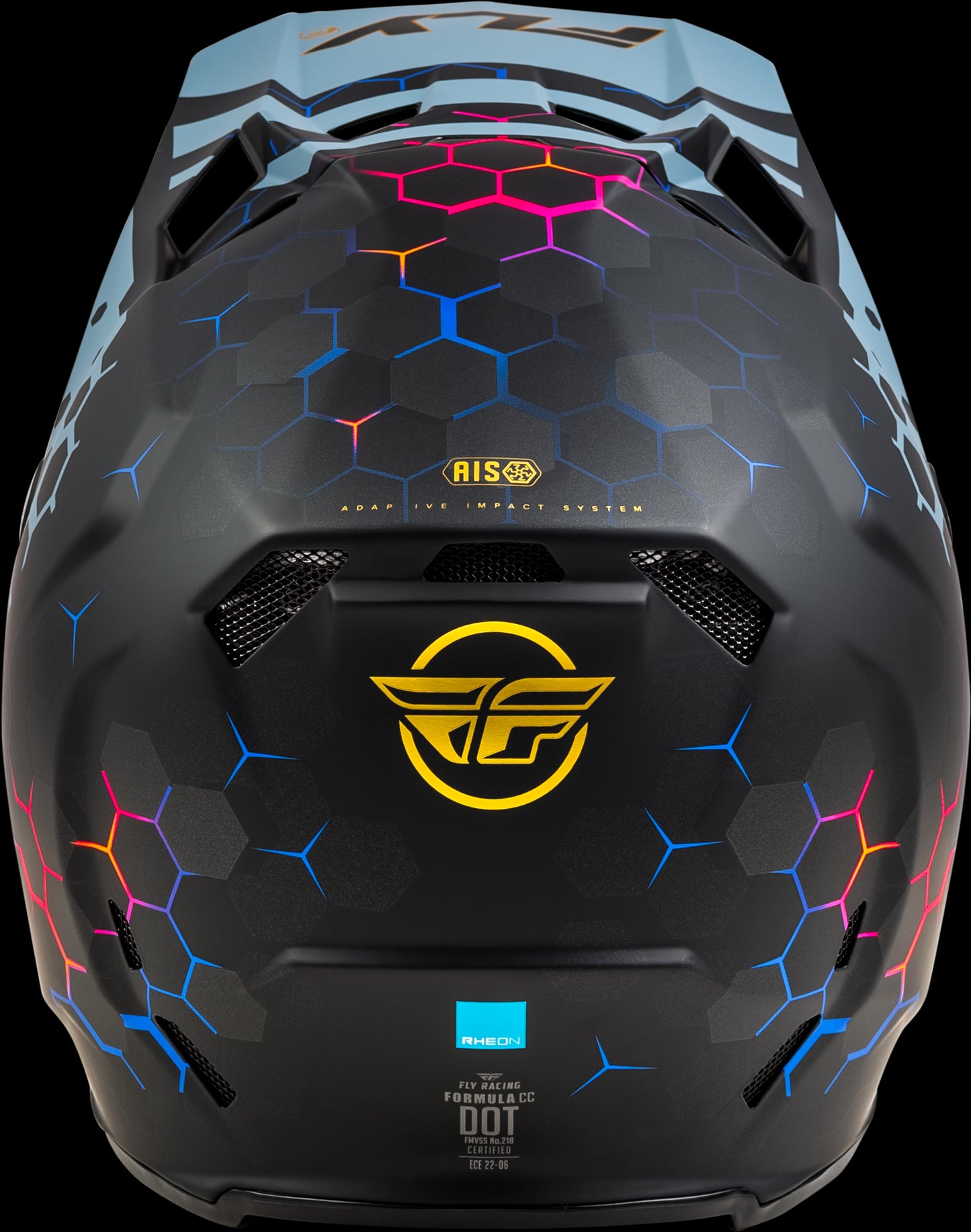 Fly Racing Formula CC Tektonic MX Helmet (Black/Slate/Blue)