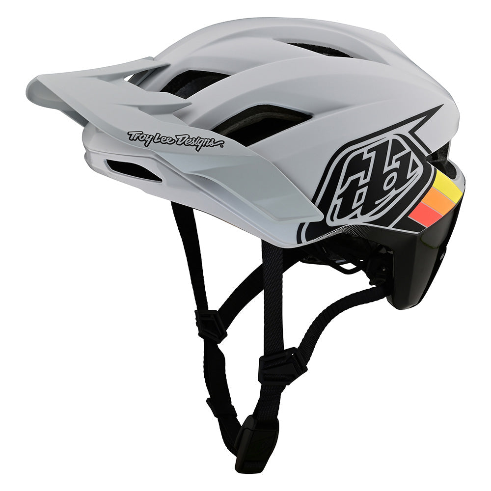 Troy Lee Designs Adult Flowline SE Badge Helmet w/ MIPS (Fog / Gray)