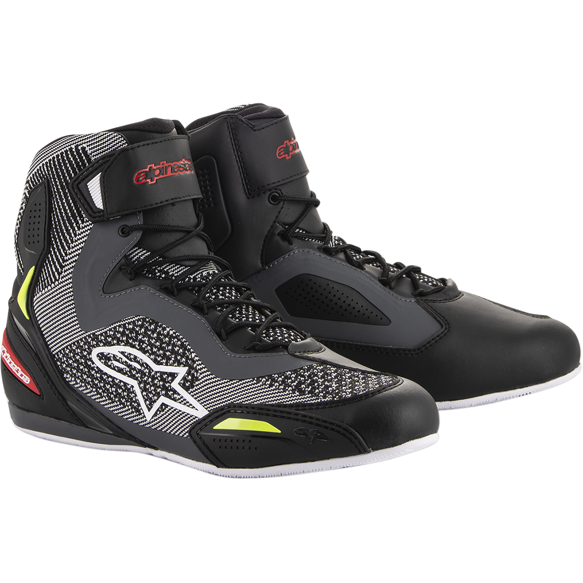 Alpinestars Faster-3 Rideknit® Shoes (Black / Gray / Yellow)