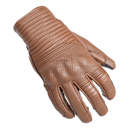 Cortech Bully Short Cuff Leather Motorcycle Gloves (Brown) - 3XL