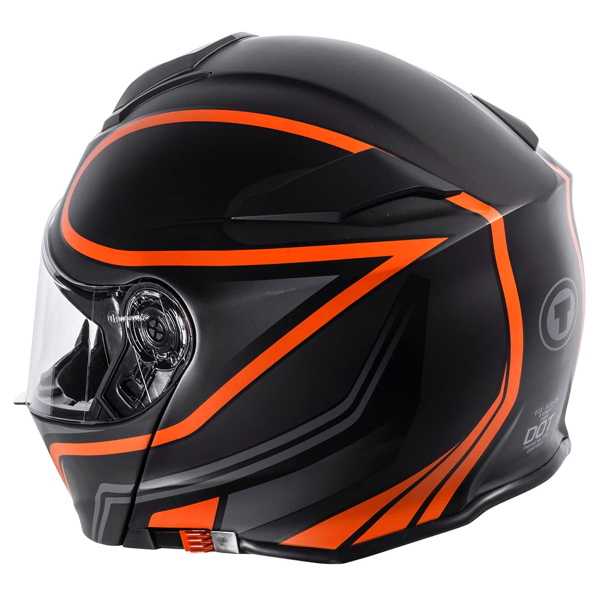 TORC T28 Motorcycle Helmet (Vapor Orange) - Medium