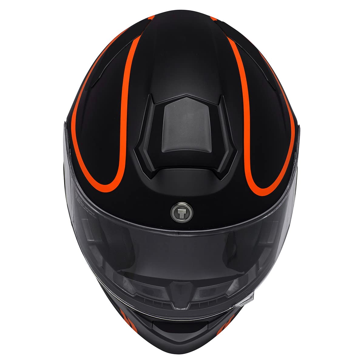 TORC T28B Bluetooth Integrated Motorcycle Helmet (Vapor Orange) - Small