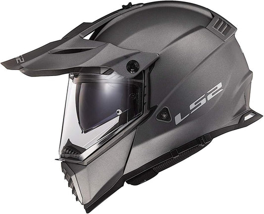 LS2 Blaze Adventure Helmet (Matte Titanium) - XS