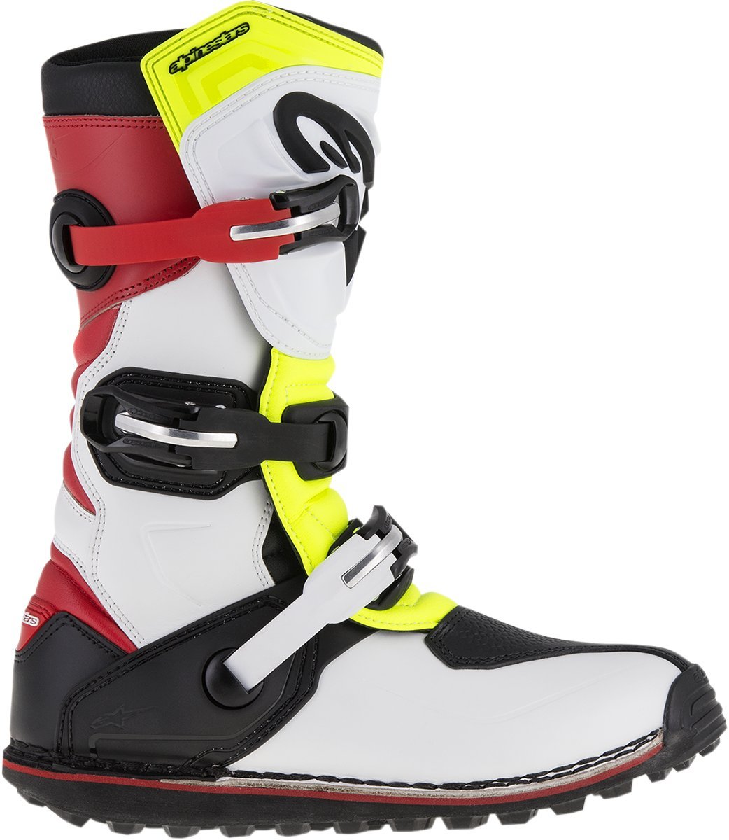 Alpinestars Tech T Motocross Boots (White/Red/Yellow/Black) Size 7