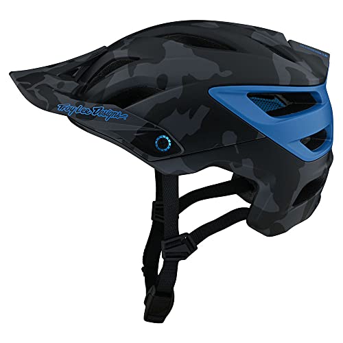 Troy Lee Designs A3 Uno Half Shell Mountain Bike Helmet W/MIPS  (Camo Blue)