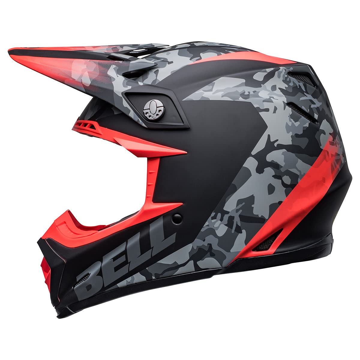 Bell Moto-9 MIPS Dirt Helmet (Venom Matte Black Camo/Infared - Small)