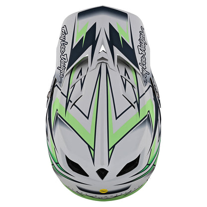 Troy Lee Designs D4 Composite Full Face Mountain Bike Helmet (Volt White)