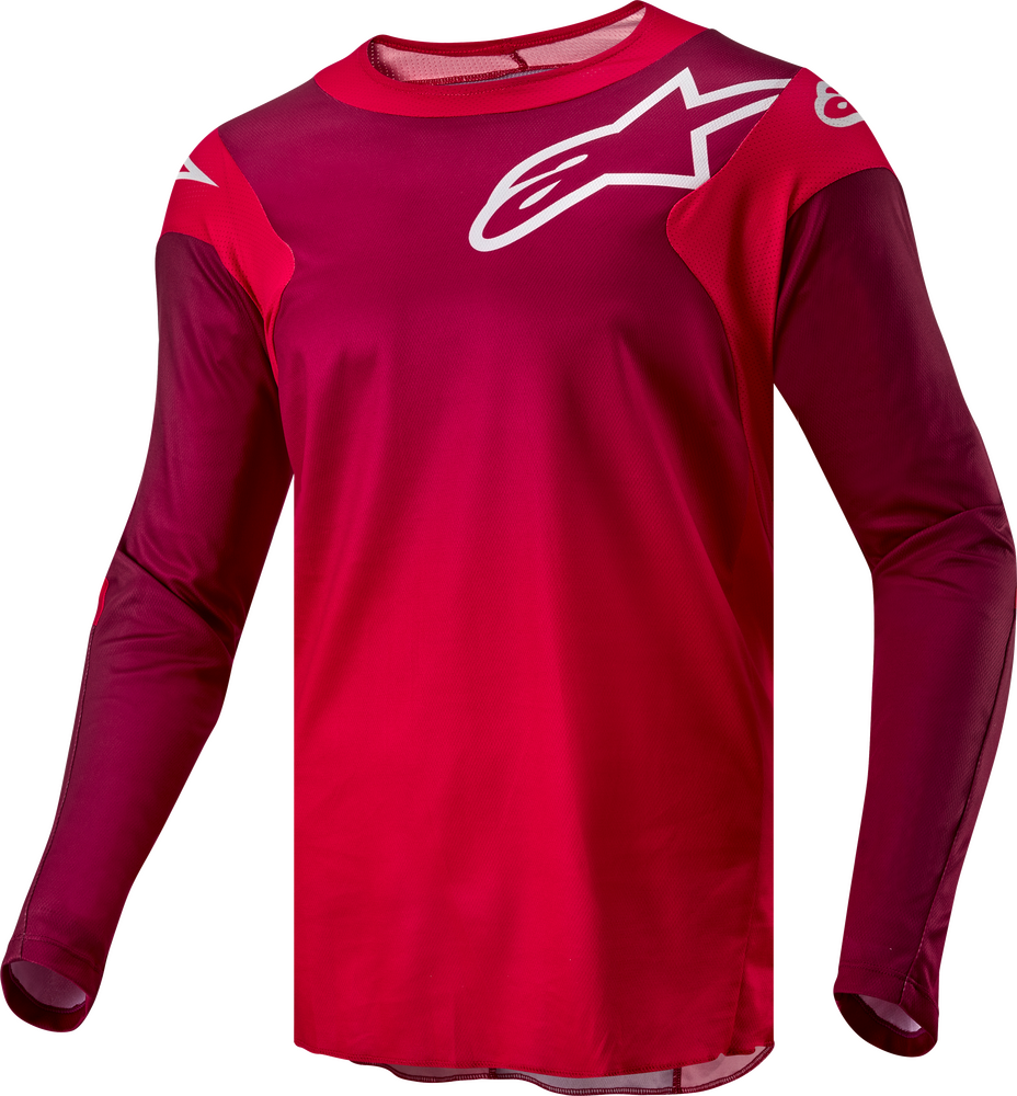 Alpinestars Men's Racer Hoen MX Jersey (Mars Red/Burgundy) - Medium