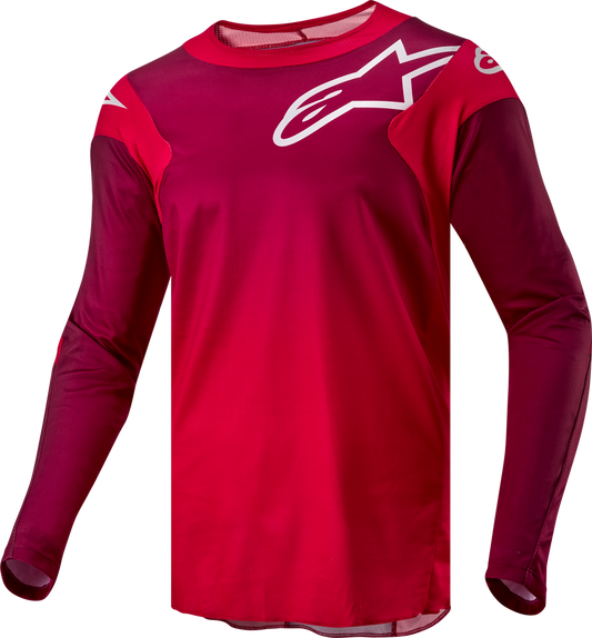 Alpinestars Men's Racer Hoen MX Jersey (Mars Red/Burgundy) - Medium