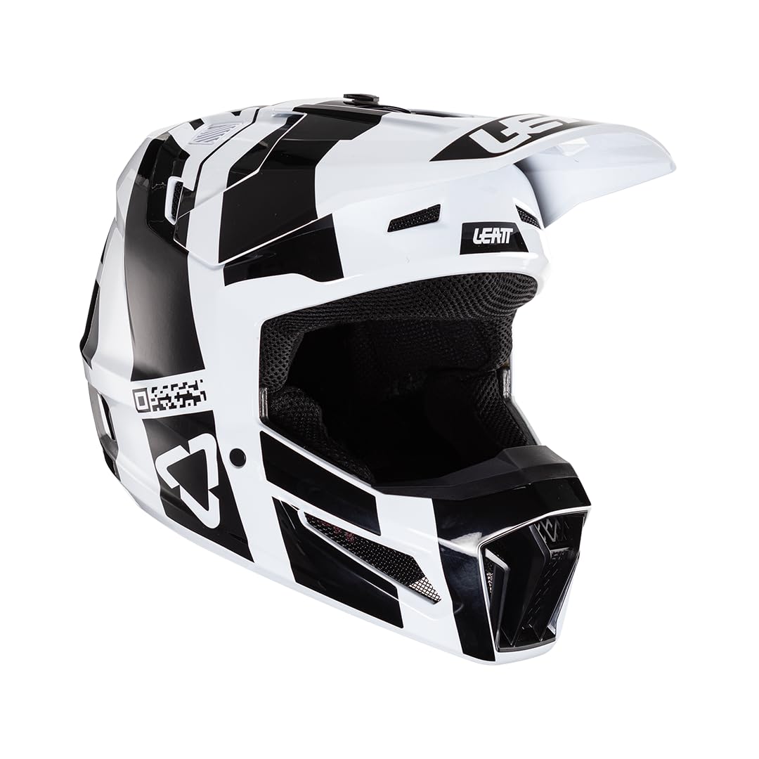 Leatt Helmet Moto 3.5 Jr V24 Black/White - Large 53-54cm