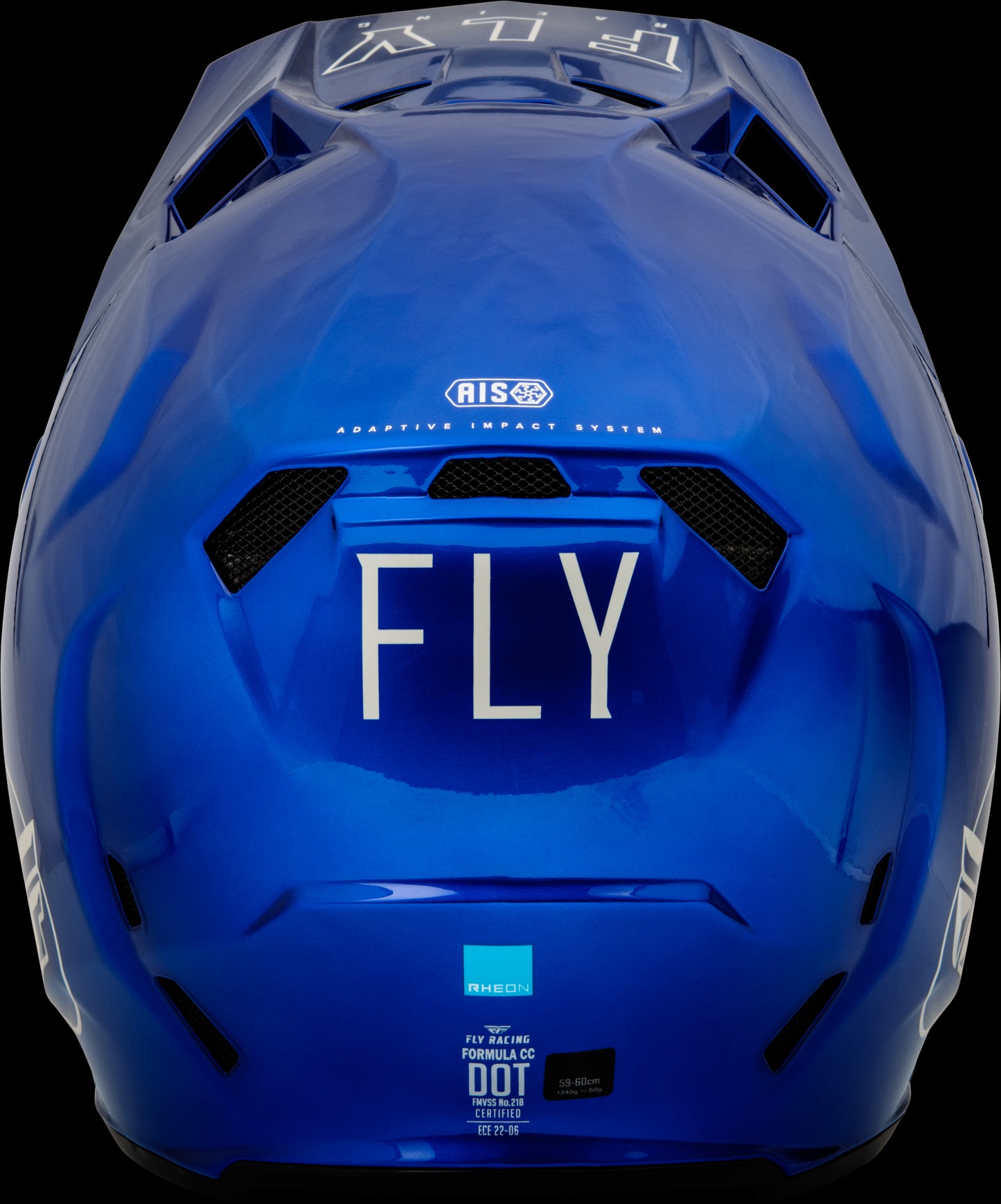 Fly Racing Formula CC Driver Helmet (Metallic Blue / Light Grey) - Youth Large