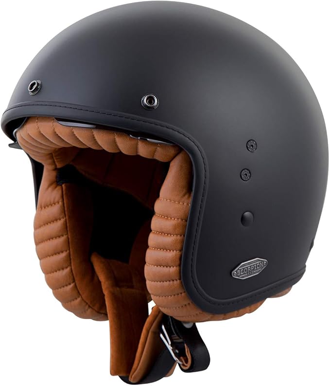 ScorpionExo Belfast 3/4 Open Face Helmet (Matte Black) - Small