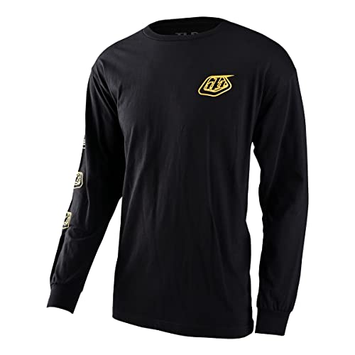 Troy Lee Designs Stamp Long Sleeve Shirt (SMALL) (BLACK)