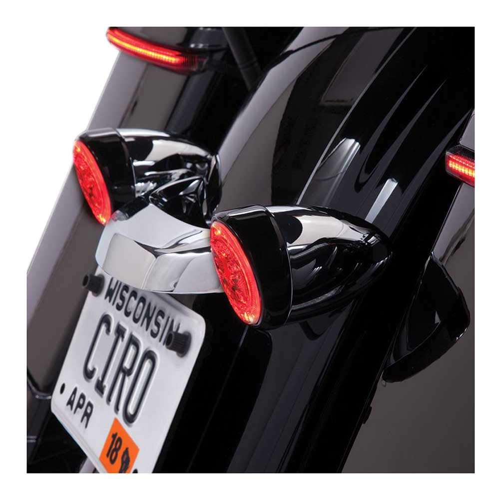 Ciro Fang® Rear LED Signal Light Inserts (Black w/ Clear Lens) 45421