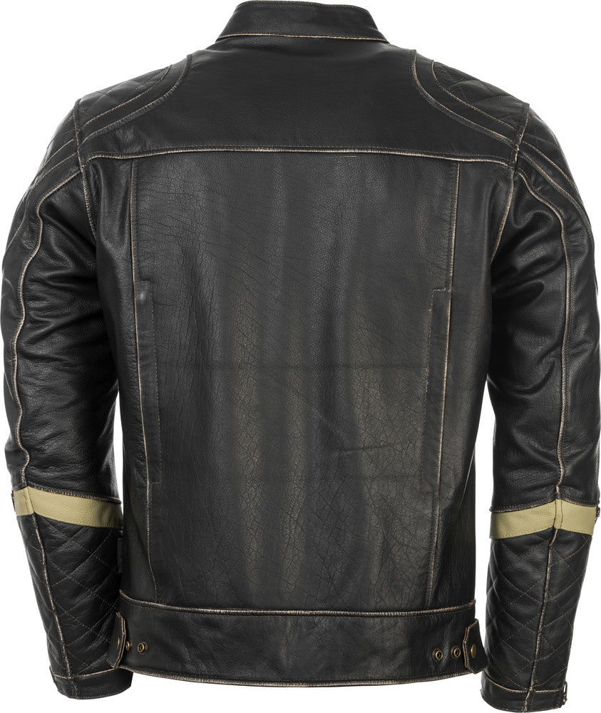 HIGHWAY 21 Motordrome Leather Motorcycle Jacket