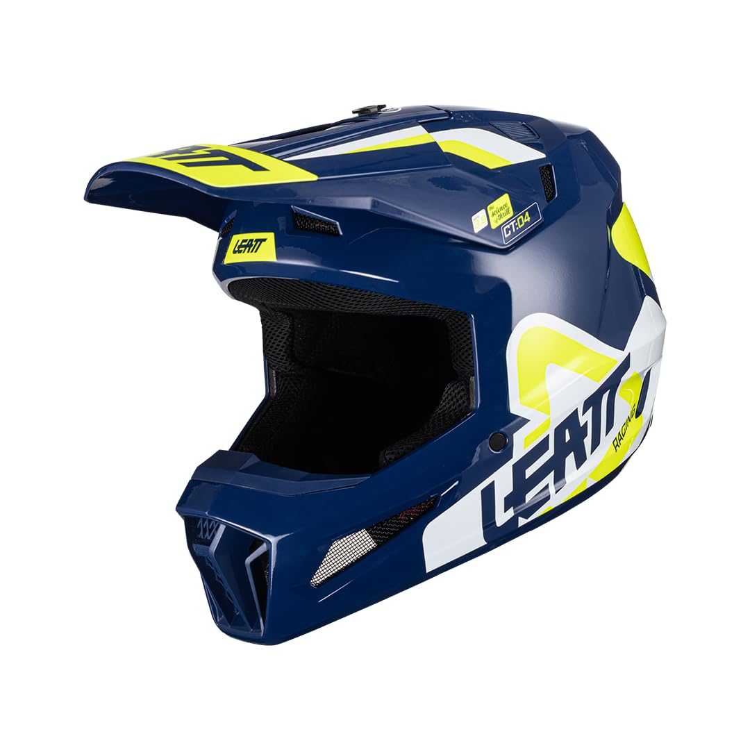 Leatt Helmet Moto 3.5 Jr V24 Blue - Large 53-54cm