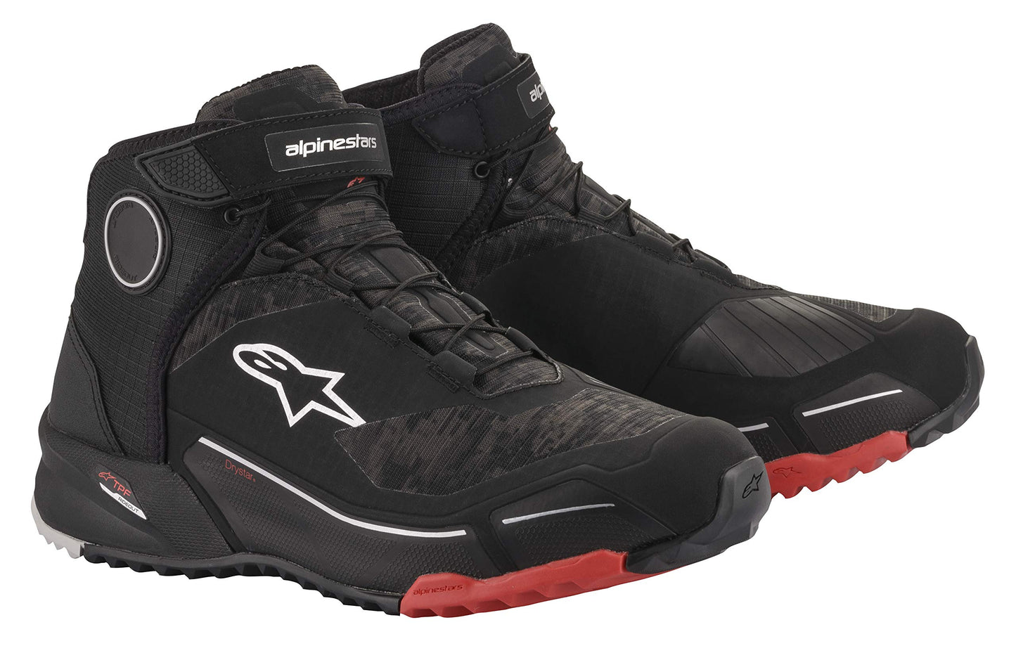 Alpinestars CR-X Drystar Shoes (Black/Camo Red) Size 12