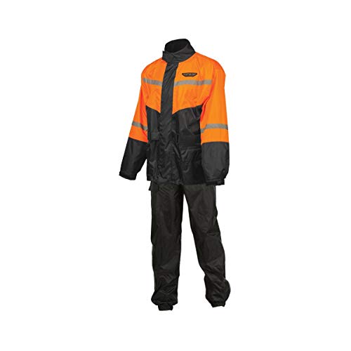 Fly Racing Two-Piece Motorcycle Rain Suit (Black/Orange)