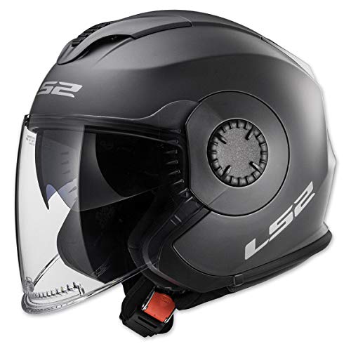 LS2 Helmets Open Face Verso Helmet (Matte Titanium - Small)