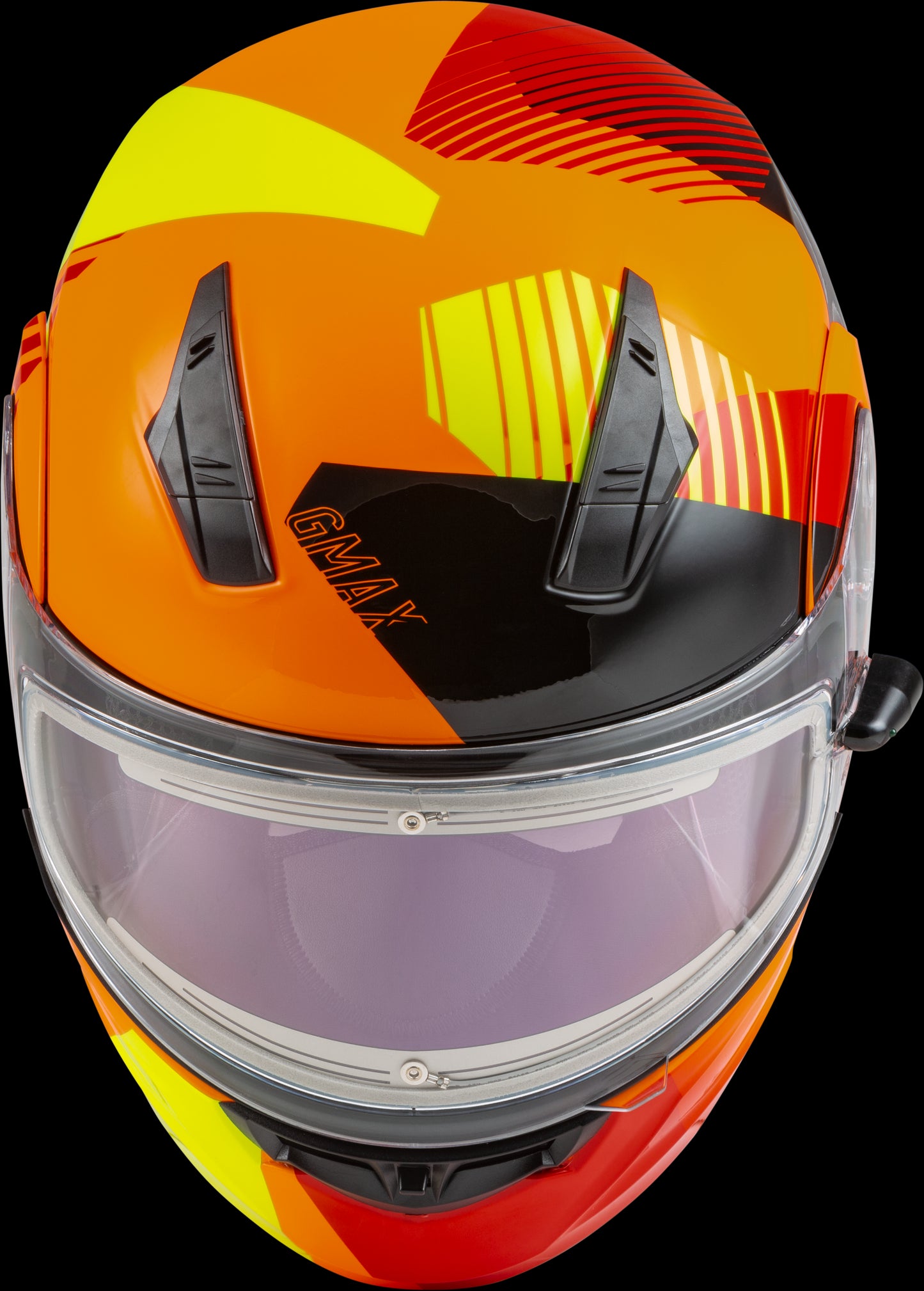 GMAX MD-04S Reserve Modular Snow Helmet w/ Electric Shield (Neon Orange/Hi-Vis) - 3XL