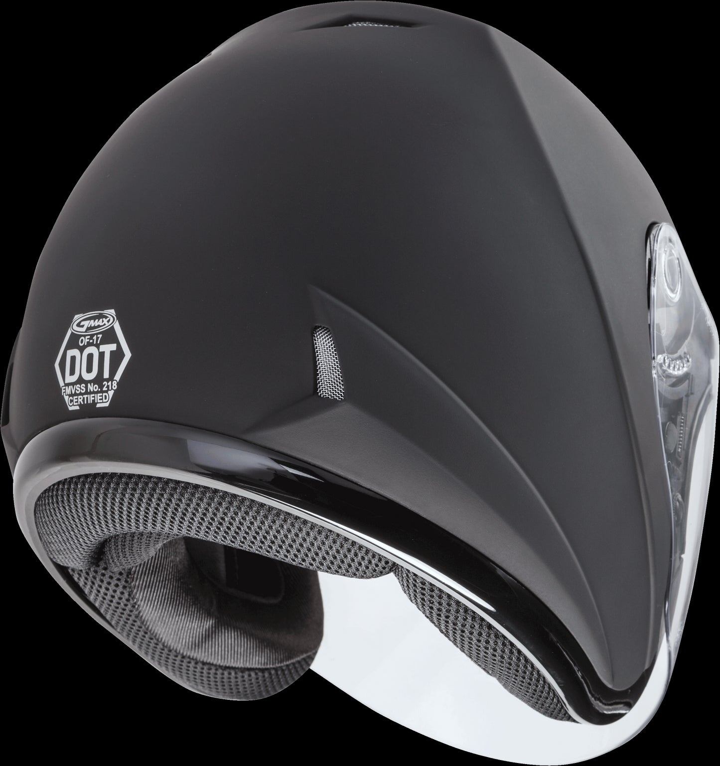 GMAX OF-17 Open-Face Motorcycle Helmet (Matte Black) - XS