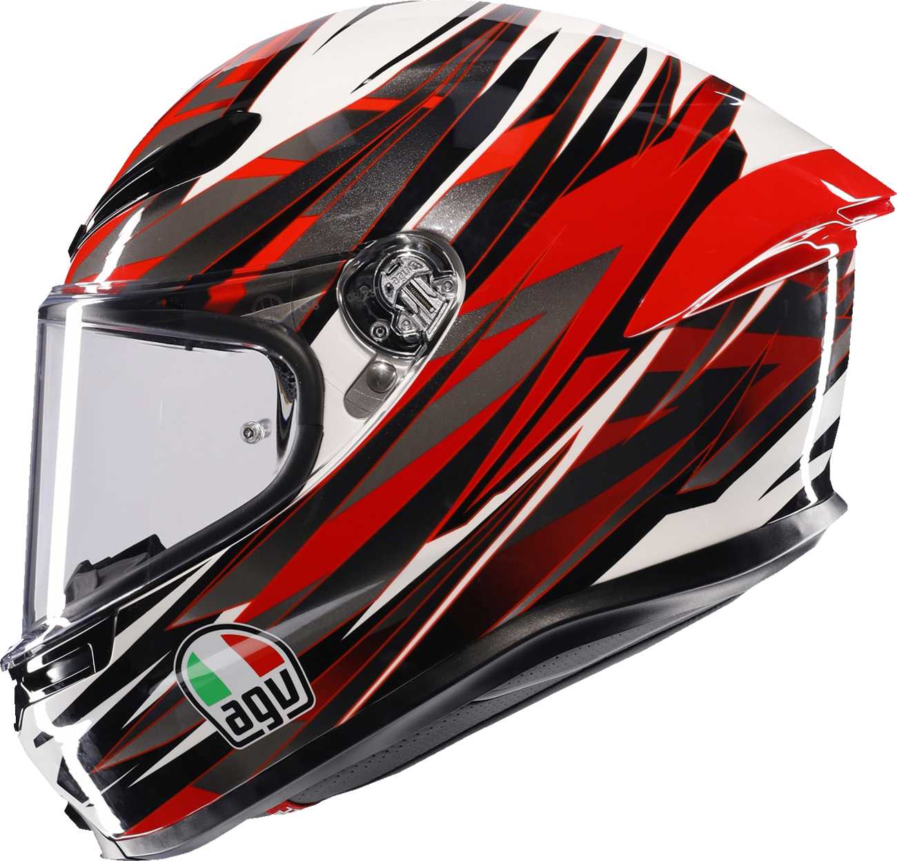 AGV K6 S Helmet - Reeval - White/Red/Gray - Small 2118395002-023-S