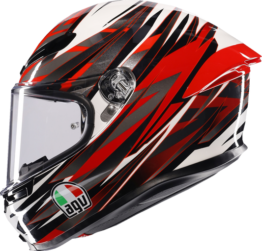 AGV K6 S Helmet - Reeval - White/Red/Gray - Medium 2118395002-023-M