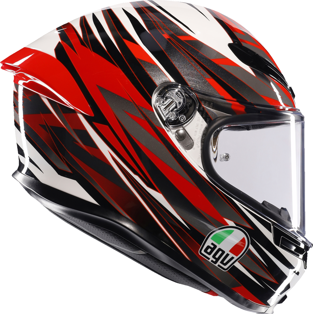 AGV K6 S Helmet - Reeval - White/Red/Gray - Small 2118395002-023-S