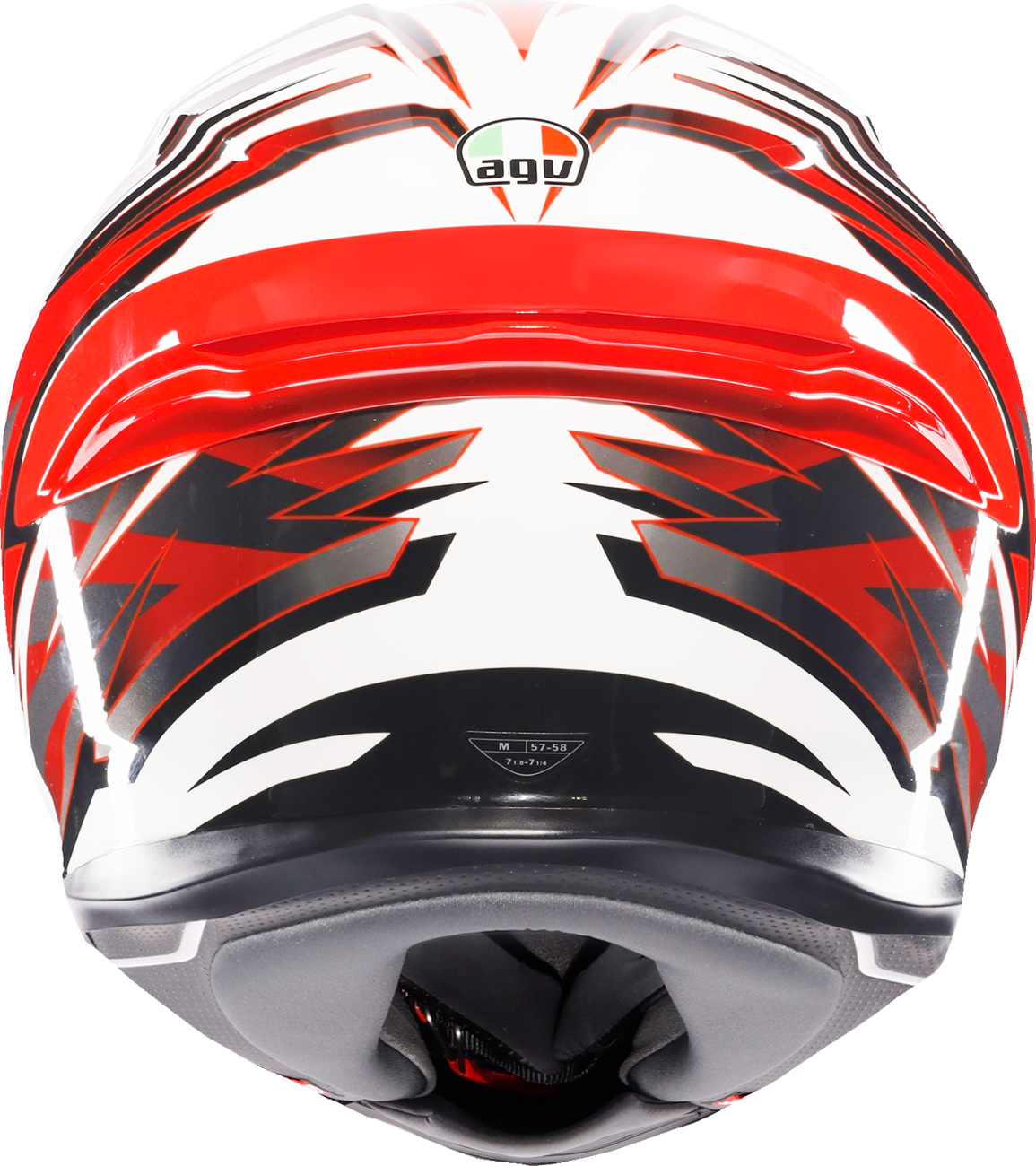 AGV K6 S Helmet - Reeval - White/Red/Gray - 2XL 2118395002-023-XXL