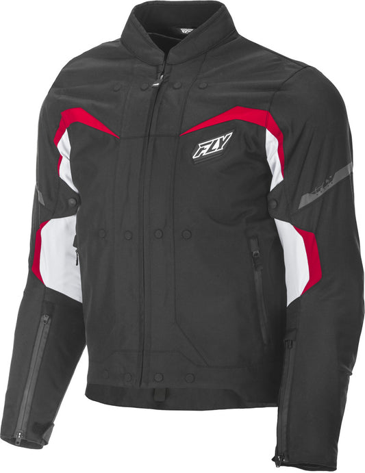 Fly Racing Butane Motorcycle Jacket (Black/White/Red)