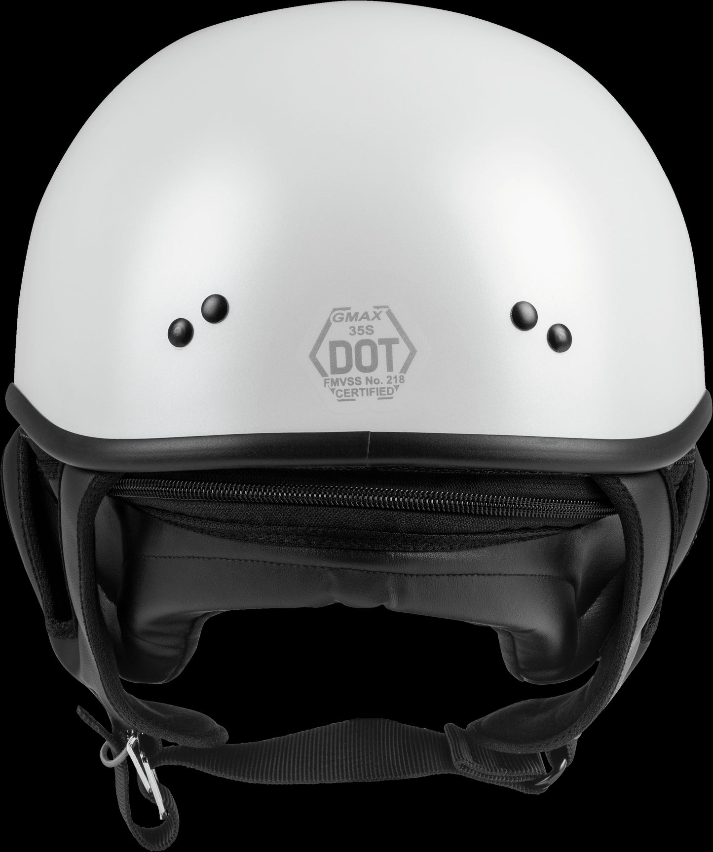 GMAX GM-35 Full Dressed Half-Helmet (Pearl White) - XXL