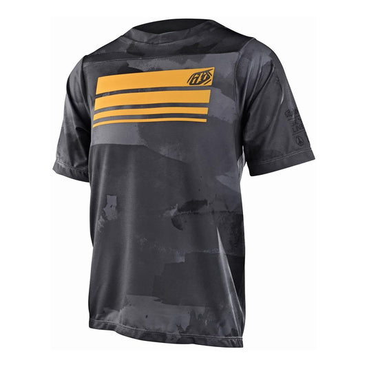 Troy Lee Designs Youth Skyline Blocks Short Sleeve Jersey (Charcoal) - Youth XL