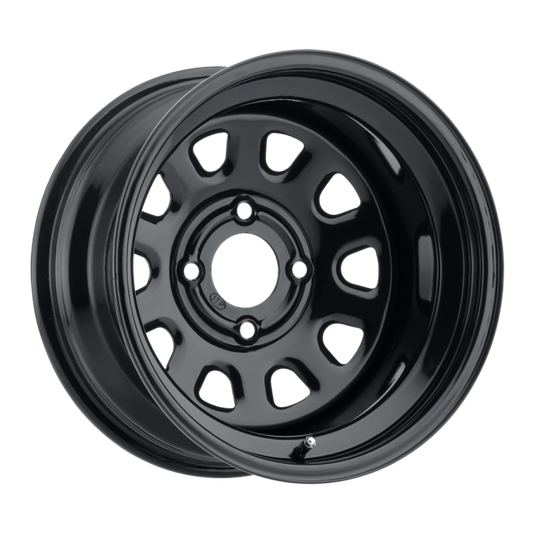 ITP Delta Steel 14x7 / 4x137 BP / 4+3 Offset Black Wheel