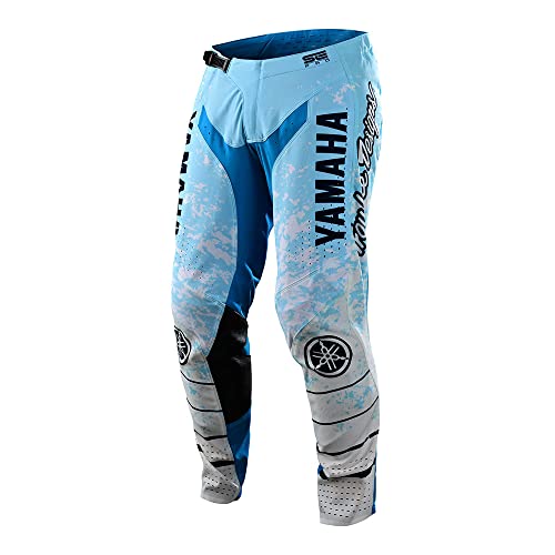 Troy Lee Designs Offroad Motocross Dirt Bike ATV Motorcycle Powersports Yamaha Racing Pants for Men, SE Pro (Cyan, 28)