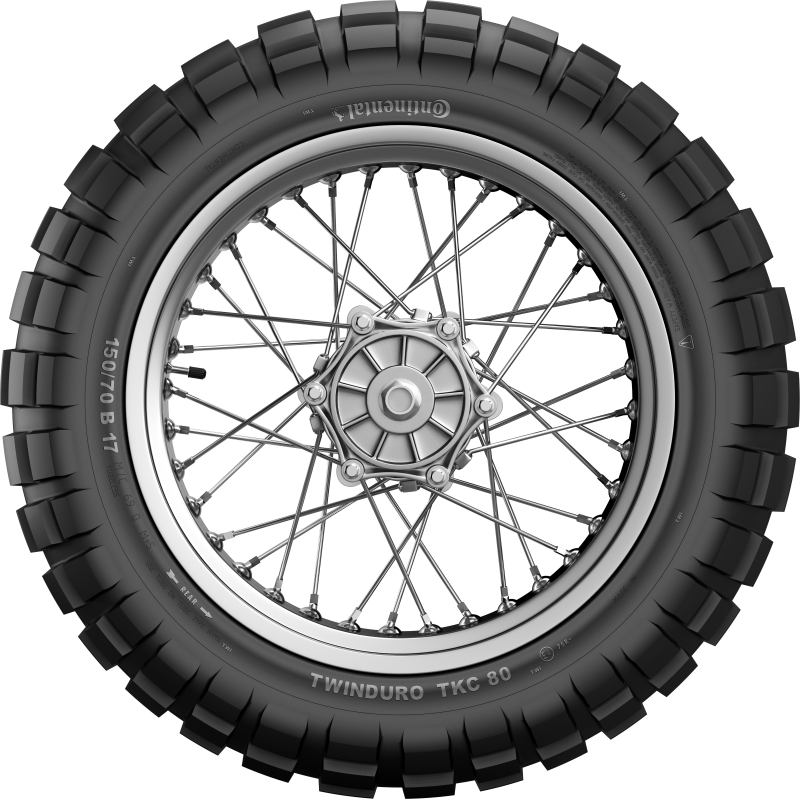 Continental TKC 80 Twinduro M+S - 120/90-18 M/C 65R TL Rear Tire