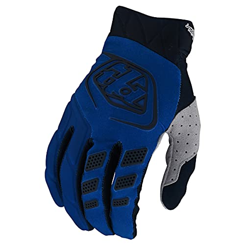 Troy Lee Designs Motocross Motorcycle Dirt Bike Racing Mountain Bicycle Riding Gloves, Revox Gloves (Blue, Small)