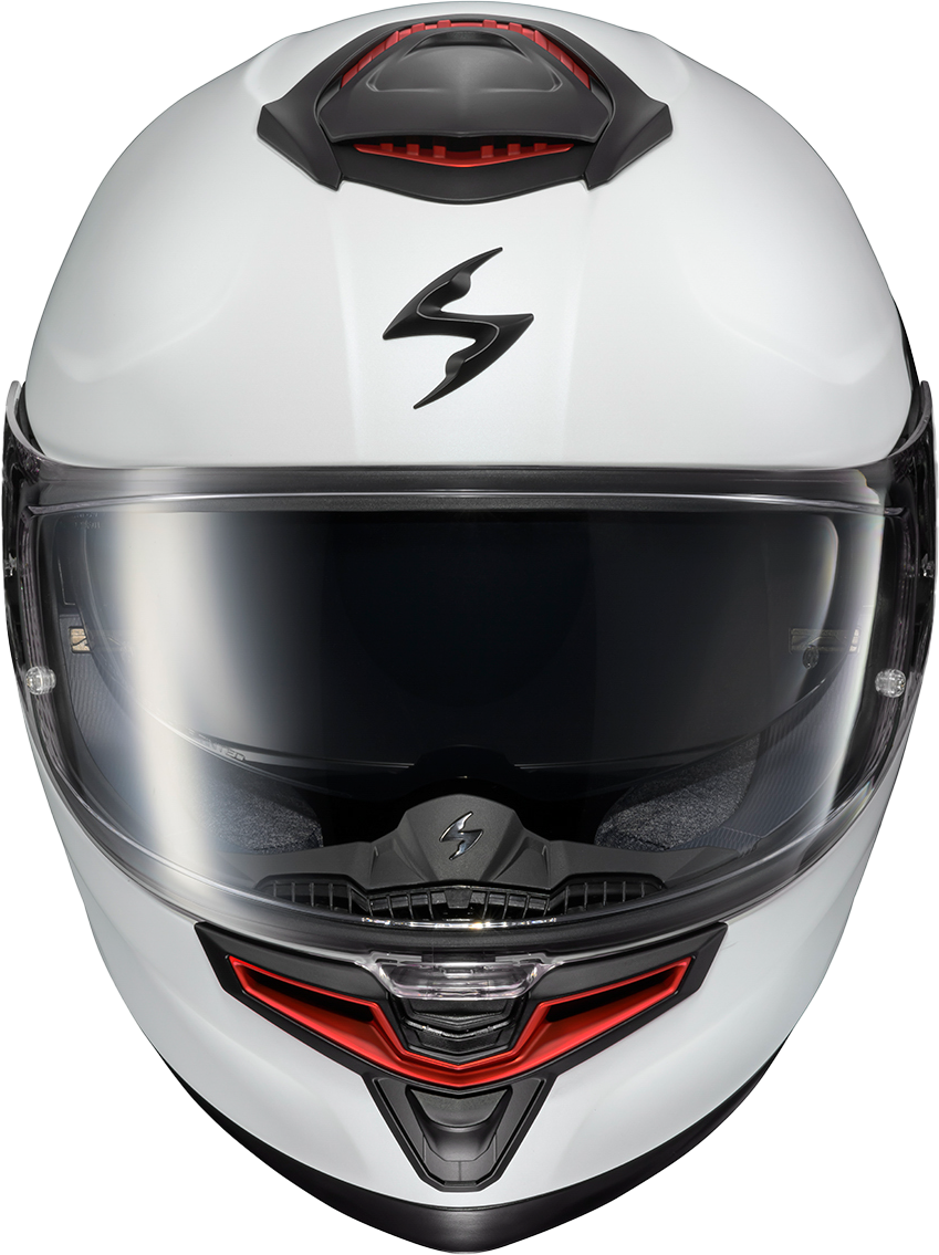 Scorpion EXO Eclipse Full Face Helmet Matte Pearl White ECL-0052 XS