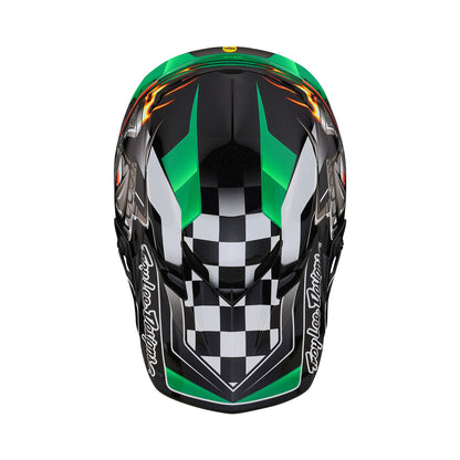 Troy Lee Designs SE4 Polyacrylite Helmet (Carb Green) - Large