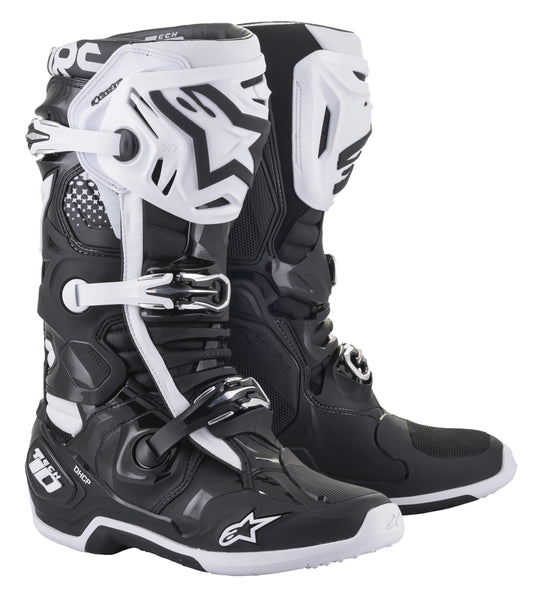 Alpinestars Tech 10 Boots (Black/White) Size 12