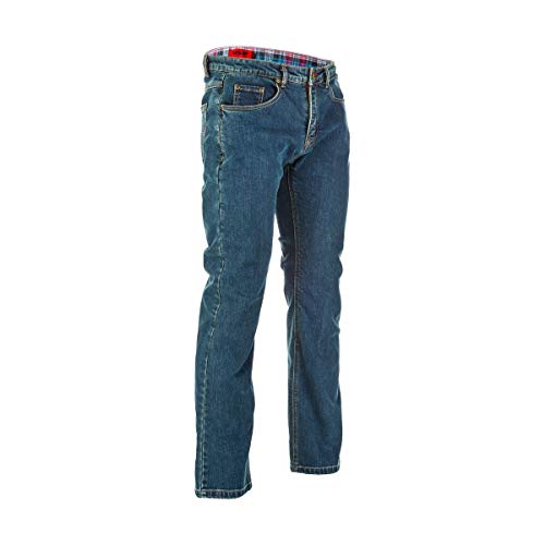 FLY Racing Men's Resistance Motorcycle Jeans (Oxford Blue)