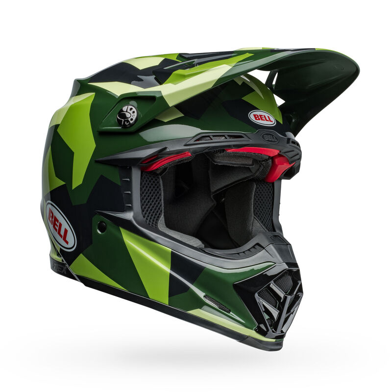 Bell Moto-9S Flex Helmets (Rover Gloss Olive Camo)